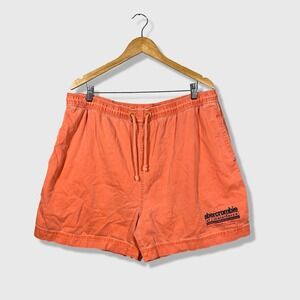 Y2K Abercrombie Fitch Water Distressed Cargo Shorts Mens XL Orange Retro Sporty